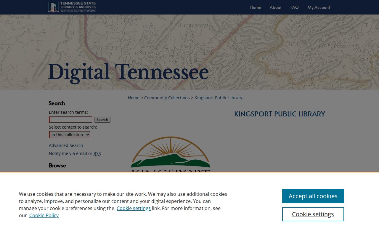 Kingsport city directory companion collections at Digital Tennessee