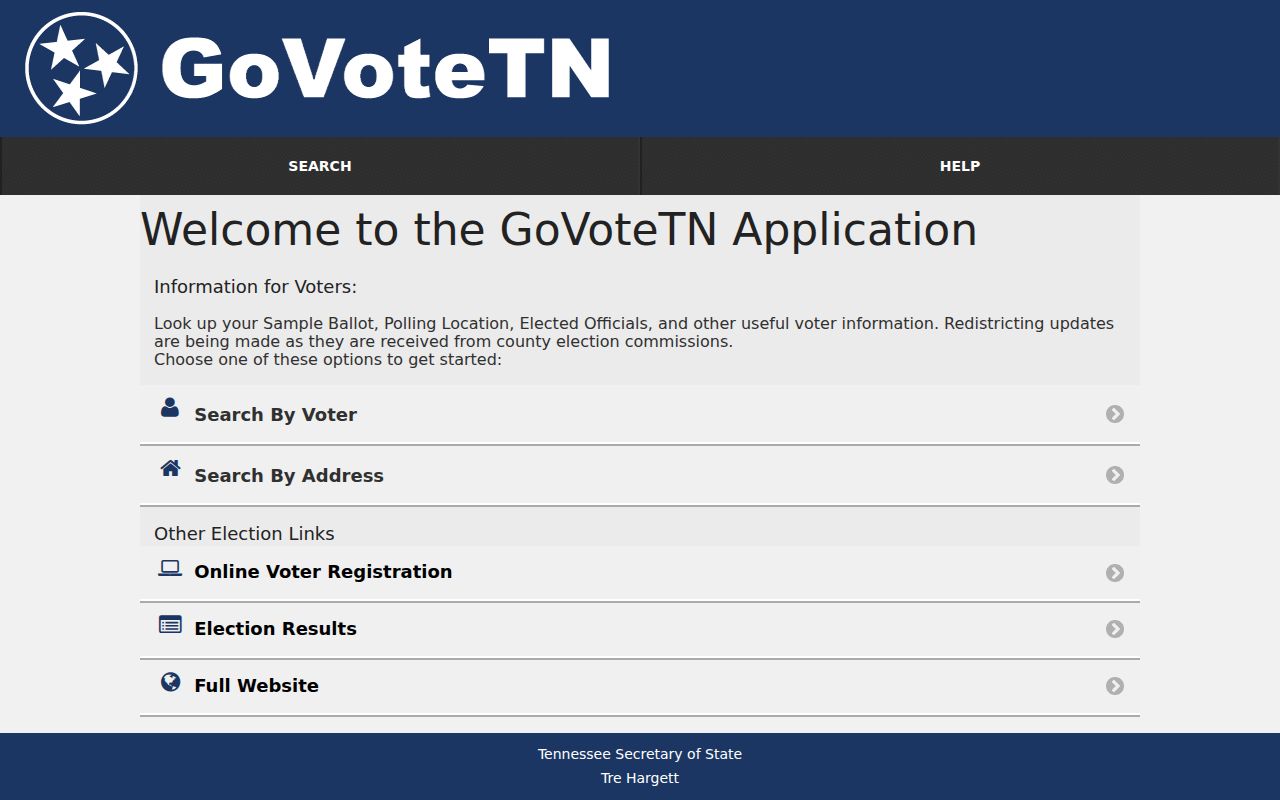 Kingsport resident lookup GoVoteTN address and ZIP search
