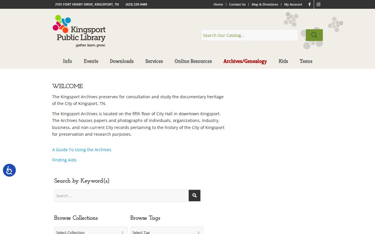 Kingsport city directory companion research at Kingsport Archives